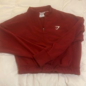 Gymshark crop maroon M